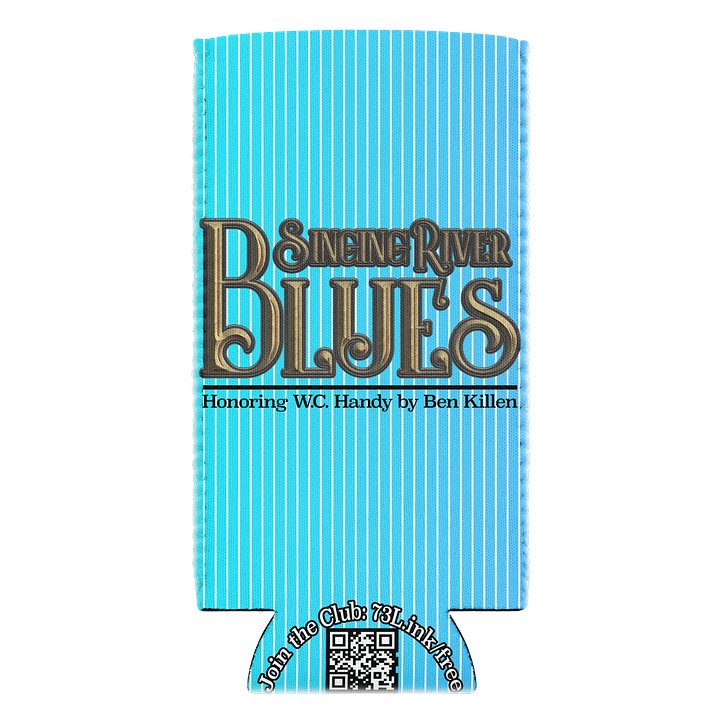 Singing River Blues Title Stripe Can Cooler product image (2)
