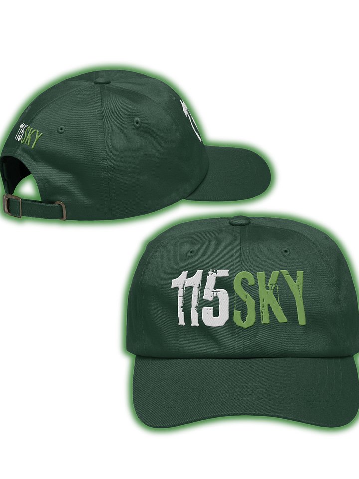 115SKY Classic Dad Hat Green Logo product image (1)