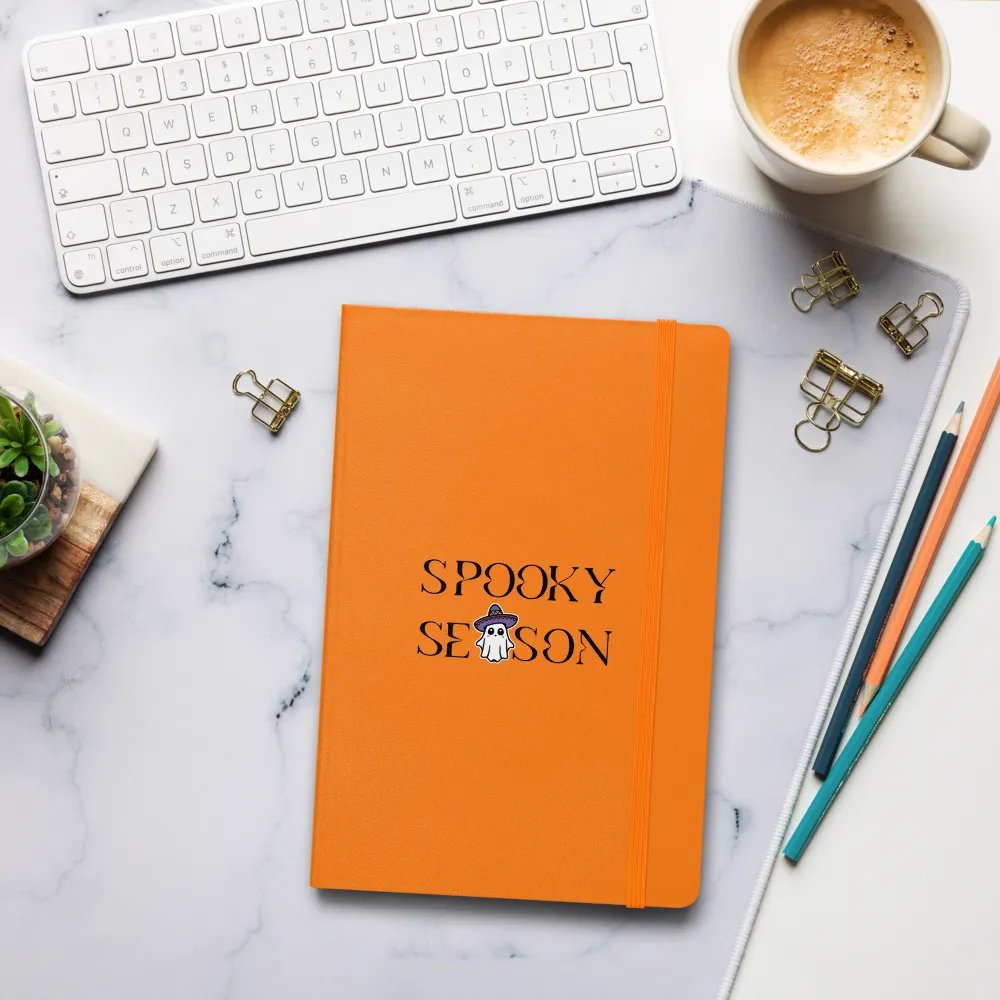 Spooky Season Sombrero Ghost Hardcover Bound Lined Notebook product image (9)