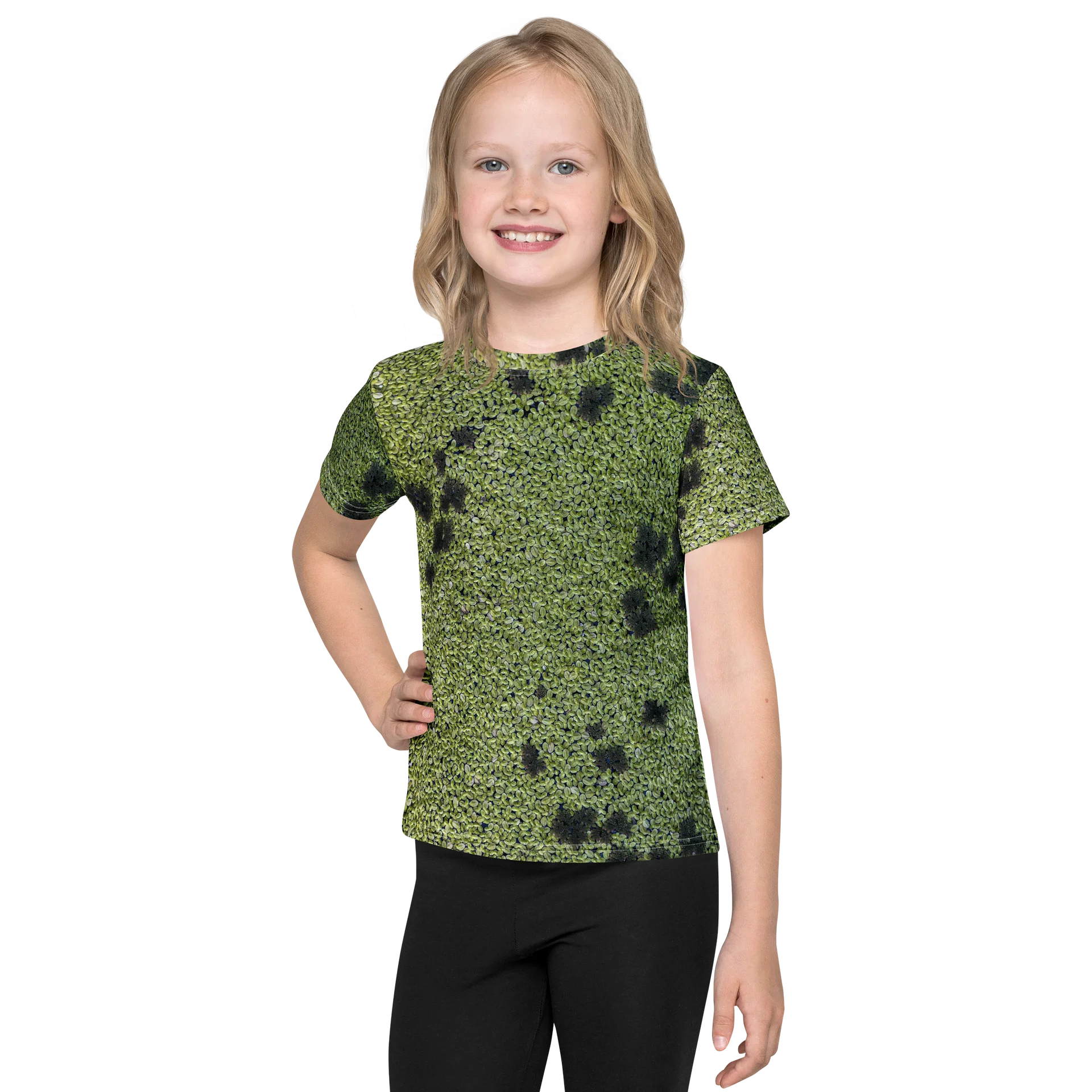 Verdant Life: Kids Green Seeds All-Over Print T-Shirt | Toddler Earthy Green Crew Neck Tee | Plant Lover Graphic Shirt product image (1)