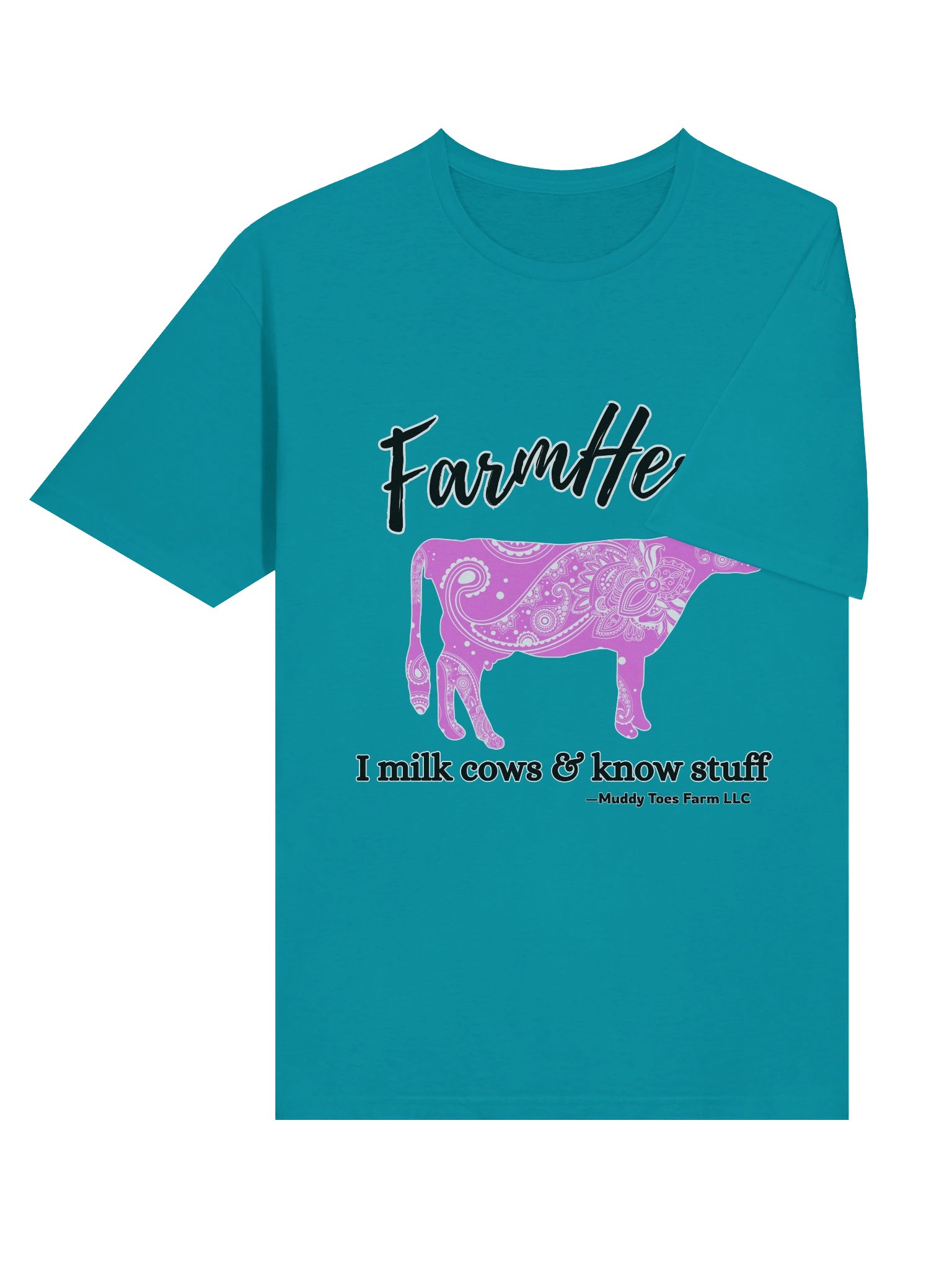 FarmHer Paisley Cow T-Shirt (Women's) product image (5)