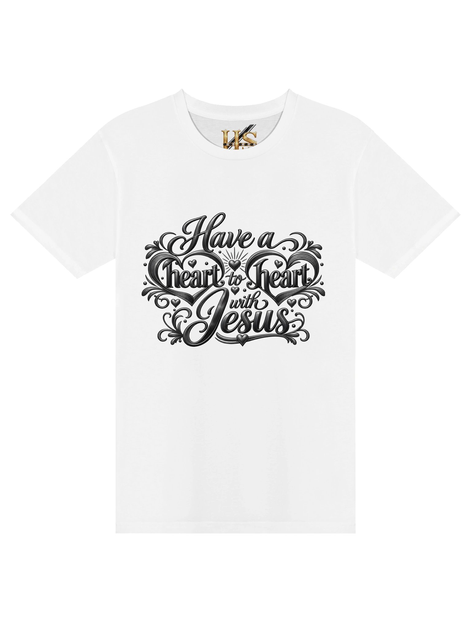 Have a Heart-to-Heart with Jesus Black Premium Unisex T-Shirt product image (1)