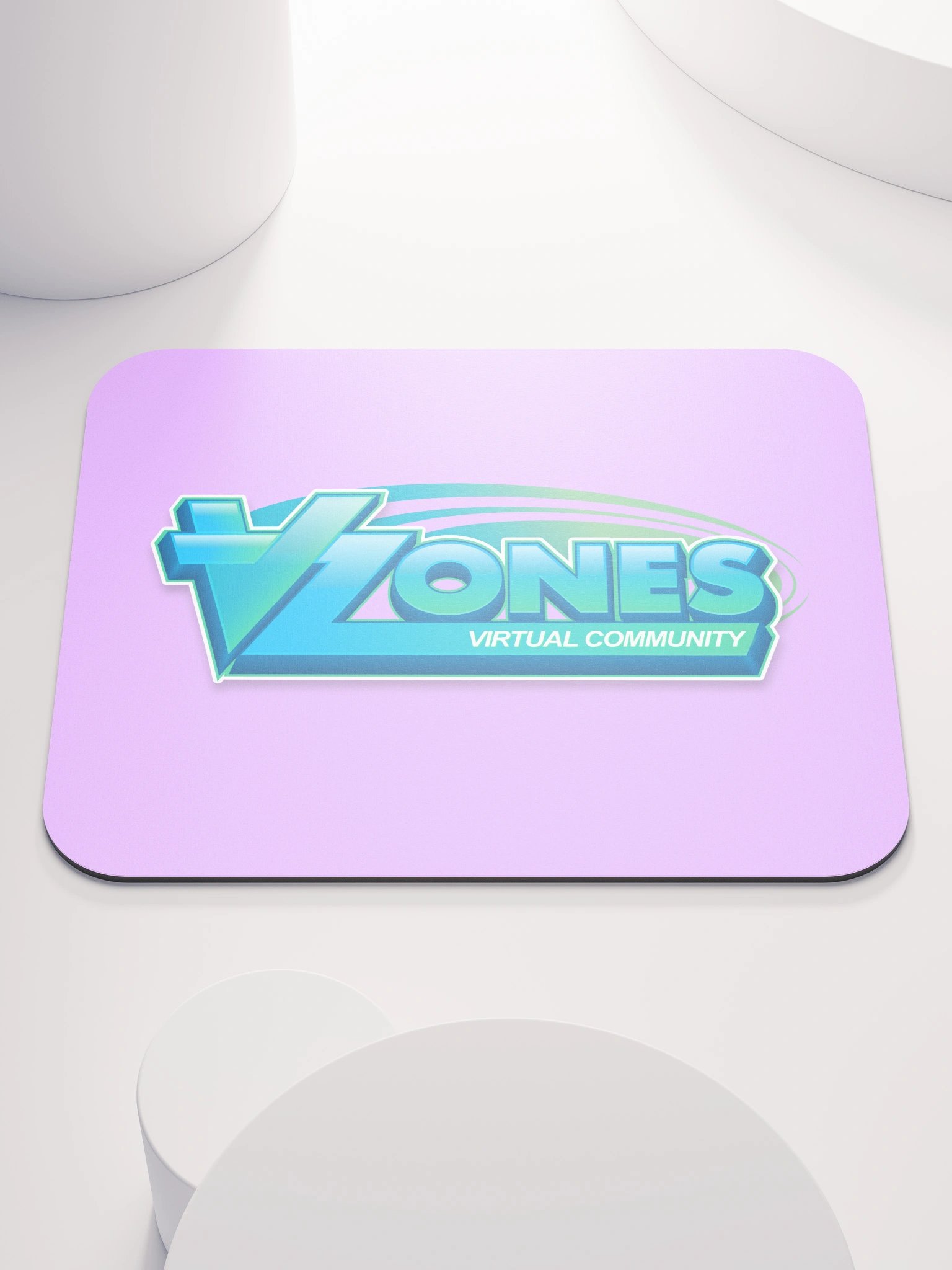 VZones Logo Mouse Mat - Pink product image (1)