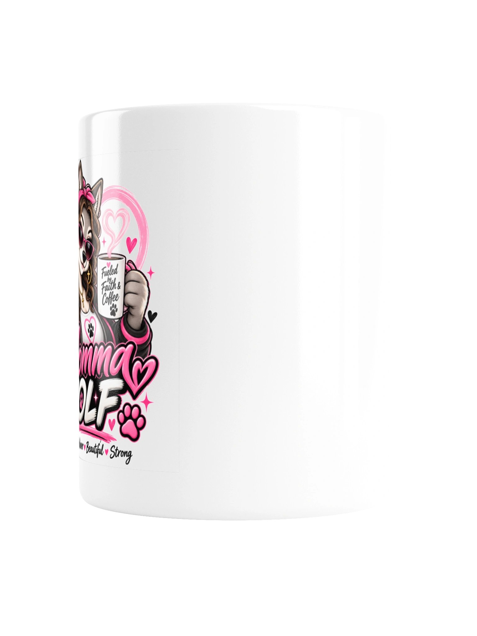 Momma Wolf “Fueled by Faith & Coffee” Mug product image (6)