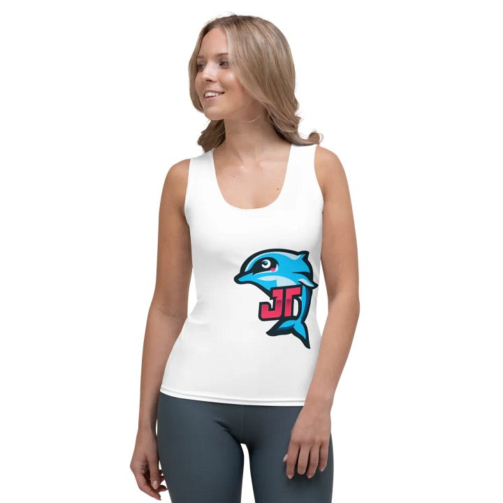 Playful Dolphin All-Over Print Tank Top product image (1)