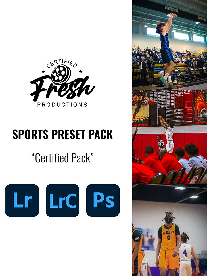 Certified Pack – Starter Sports Photography Presets product image (1)