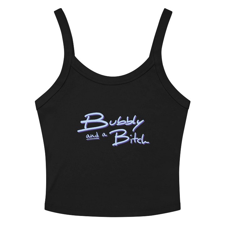 Bubbly and a B (blue and purple shadow design) tank product image (2)