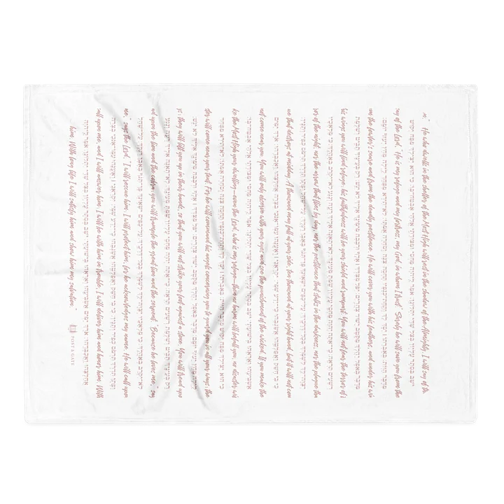 Post & Gate — Psalm 91 | The Word Blanket (PINK) product image (2)