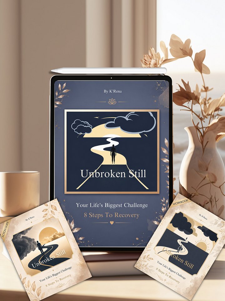 Unbroken Still: Your Life's Biggest Challenge – 8 Steps to Recovery Healing eBook, Action Guide & Workbook product image (1)