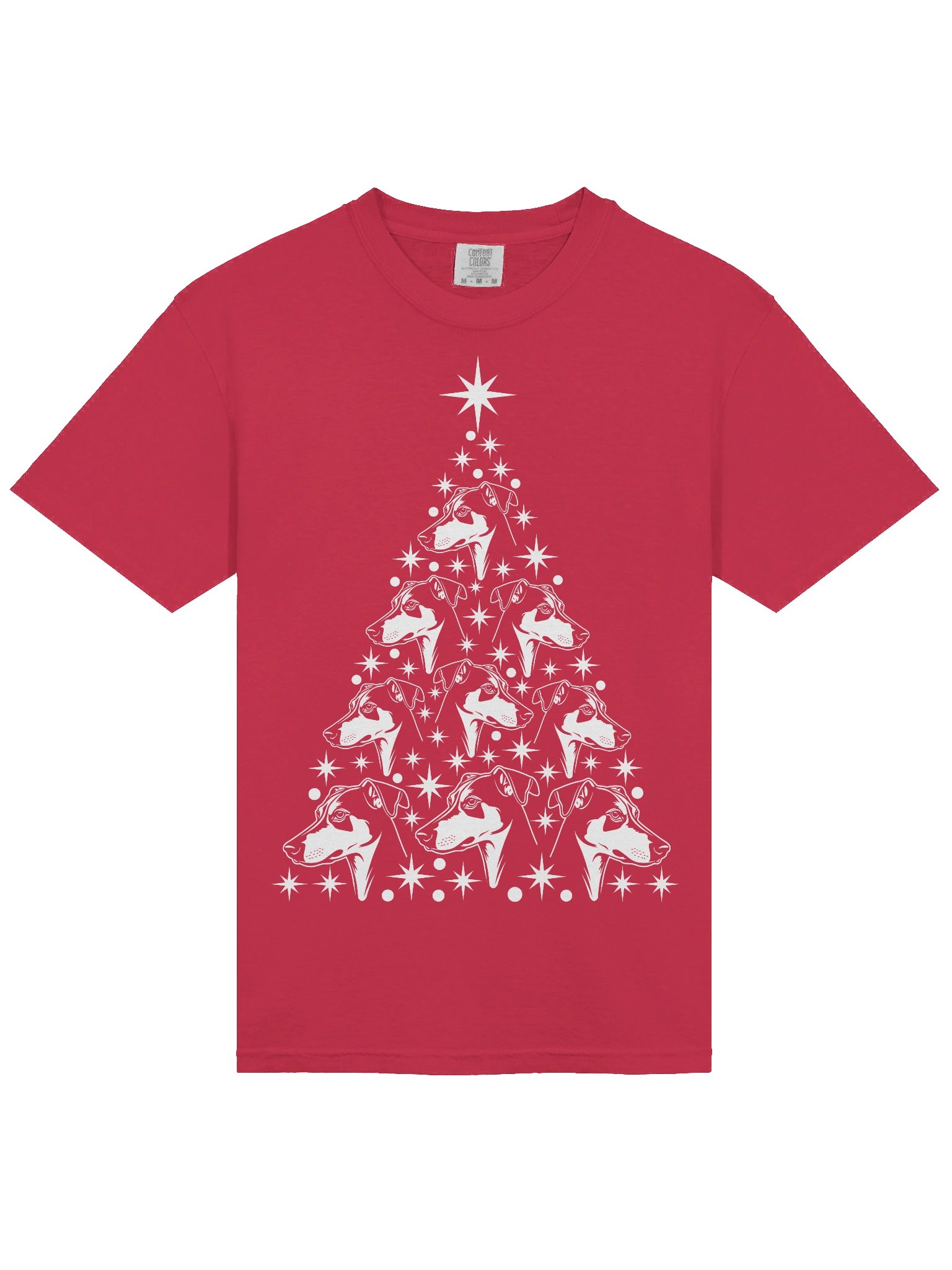 Whippet Christmas Tree T-Shirt product image (5)