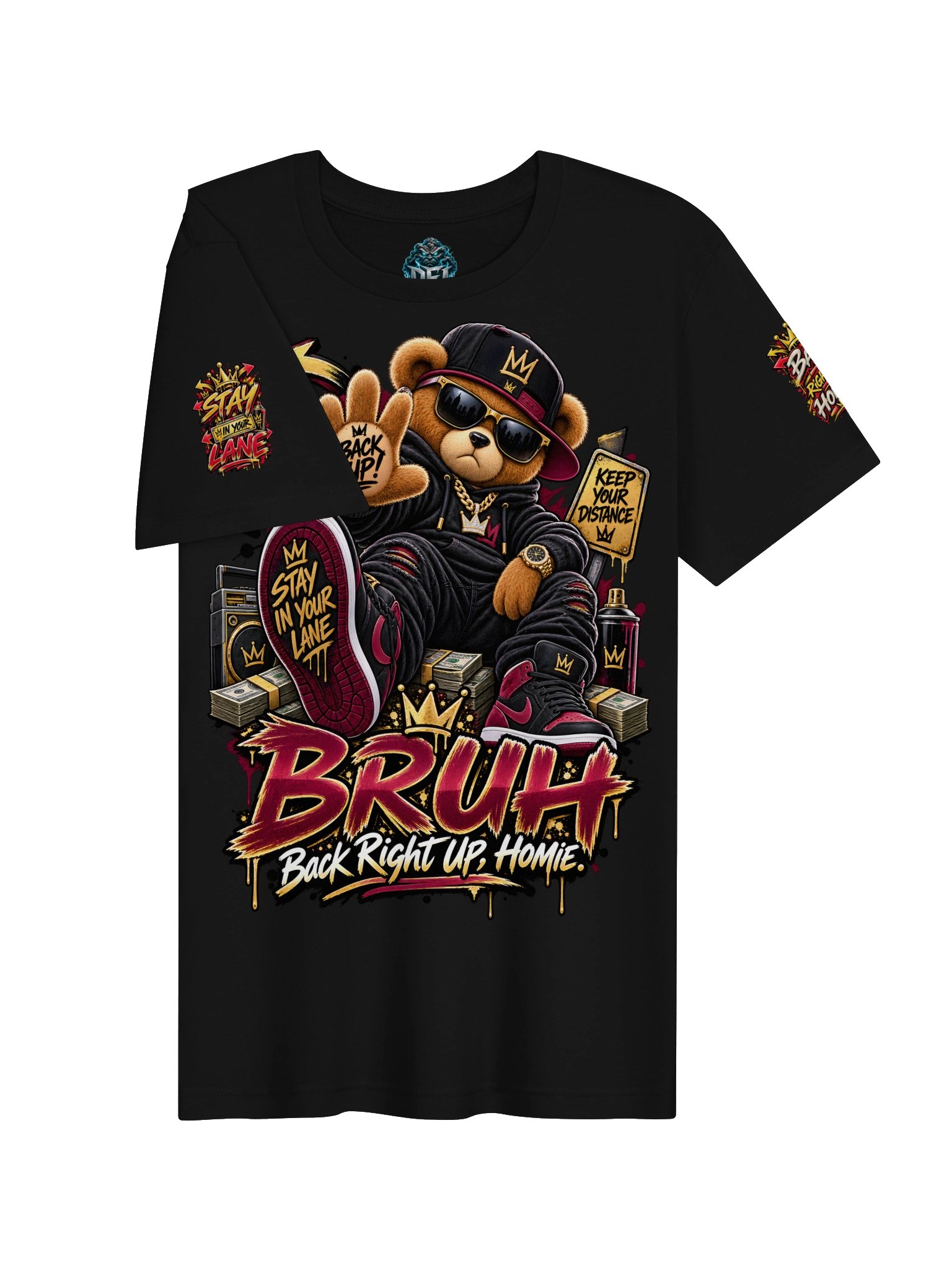 BRUH Tee – Back Right Up, Homie product image (3)