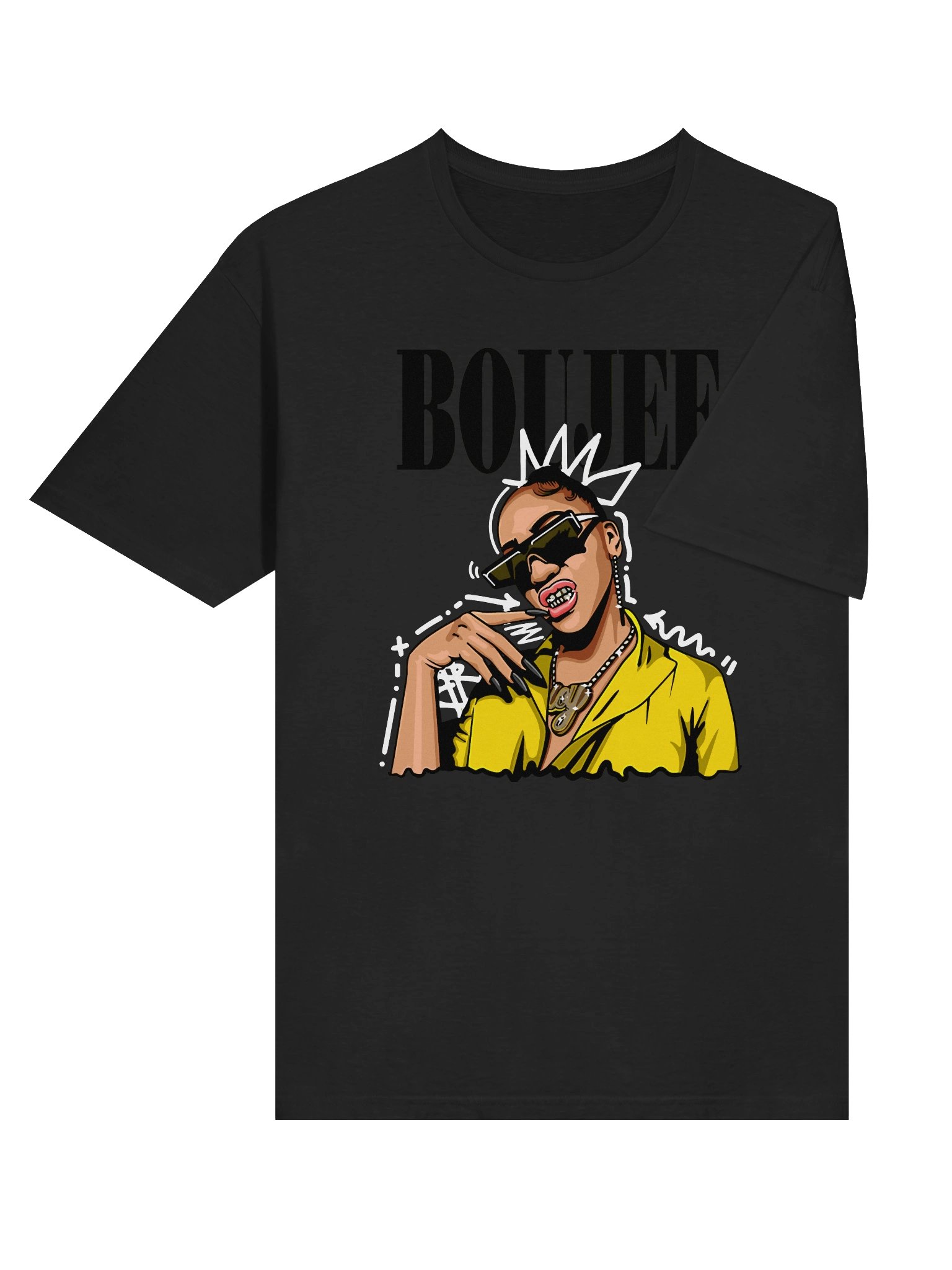 Luxe Grin Stylized T-Shirt - Unisex T-Shirt – Premium Printed T-Shirt for Everyday Casual & Streetwear product image (6)