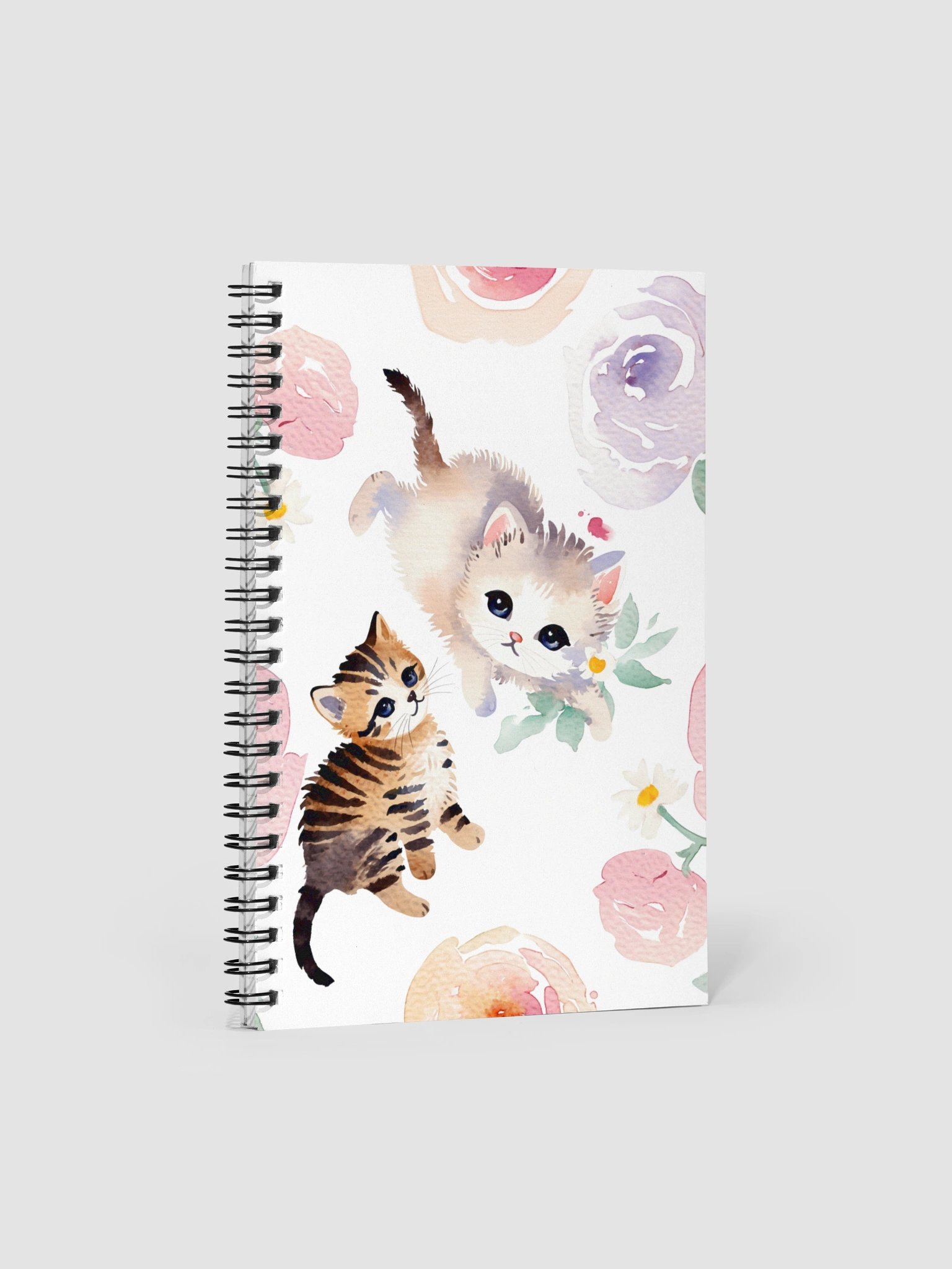 Whimsical Kittens Spiral Notebook product image (1)