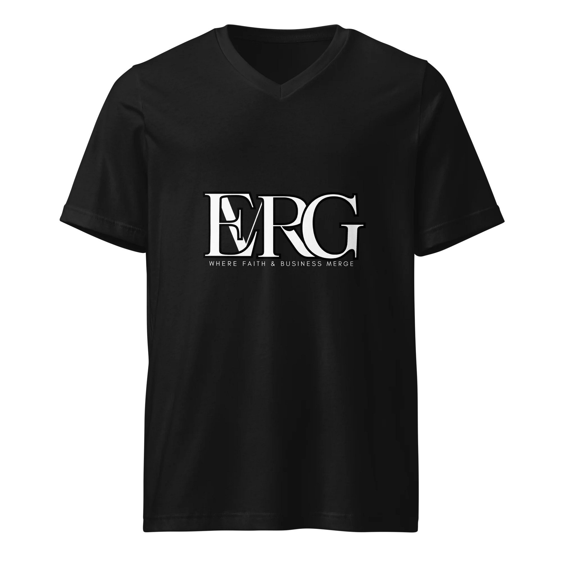 EMRG Black Unisex V-Neck Tee product image (1)