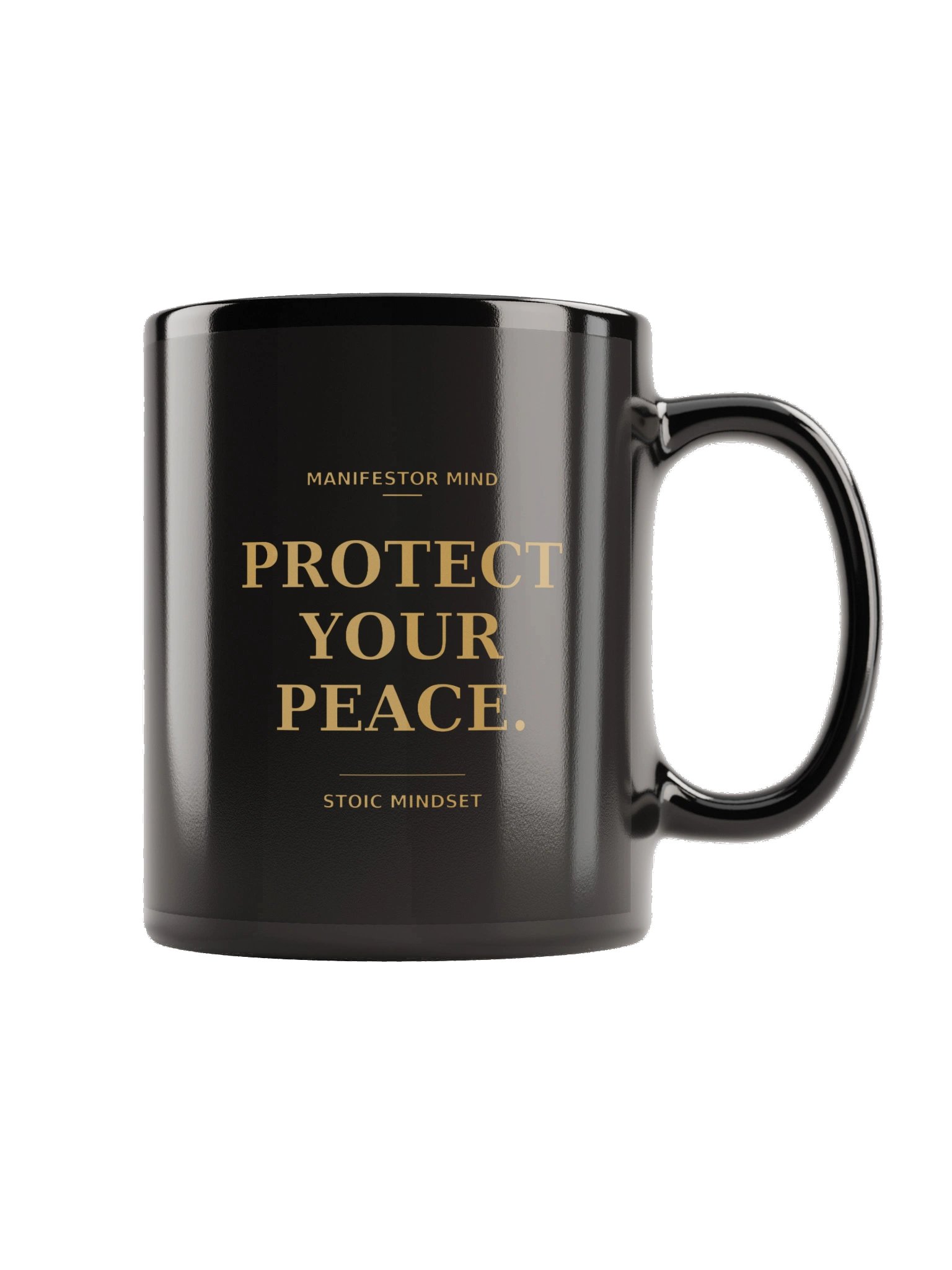 PROTECT YOUR PEACE. Manifestor Stoic Mug | Human Design Energy Shield product image (6)