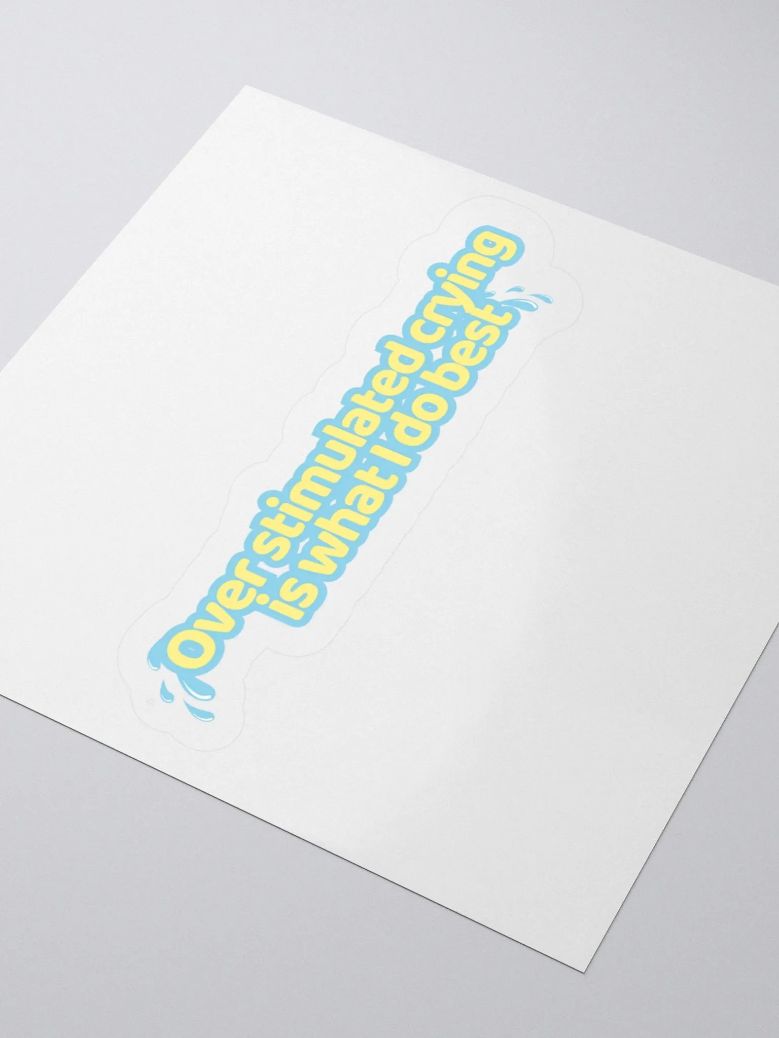 Over Stimulated Crying Sticker product image (3)