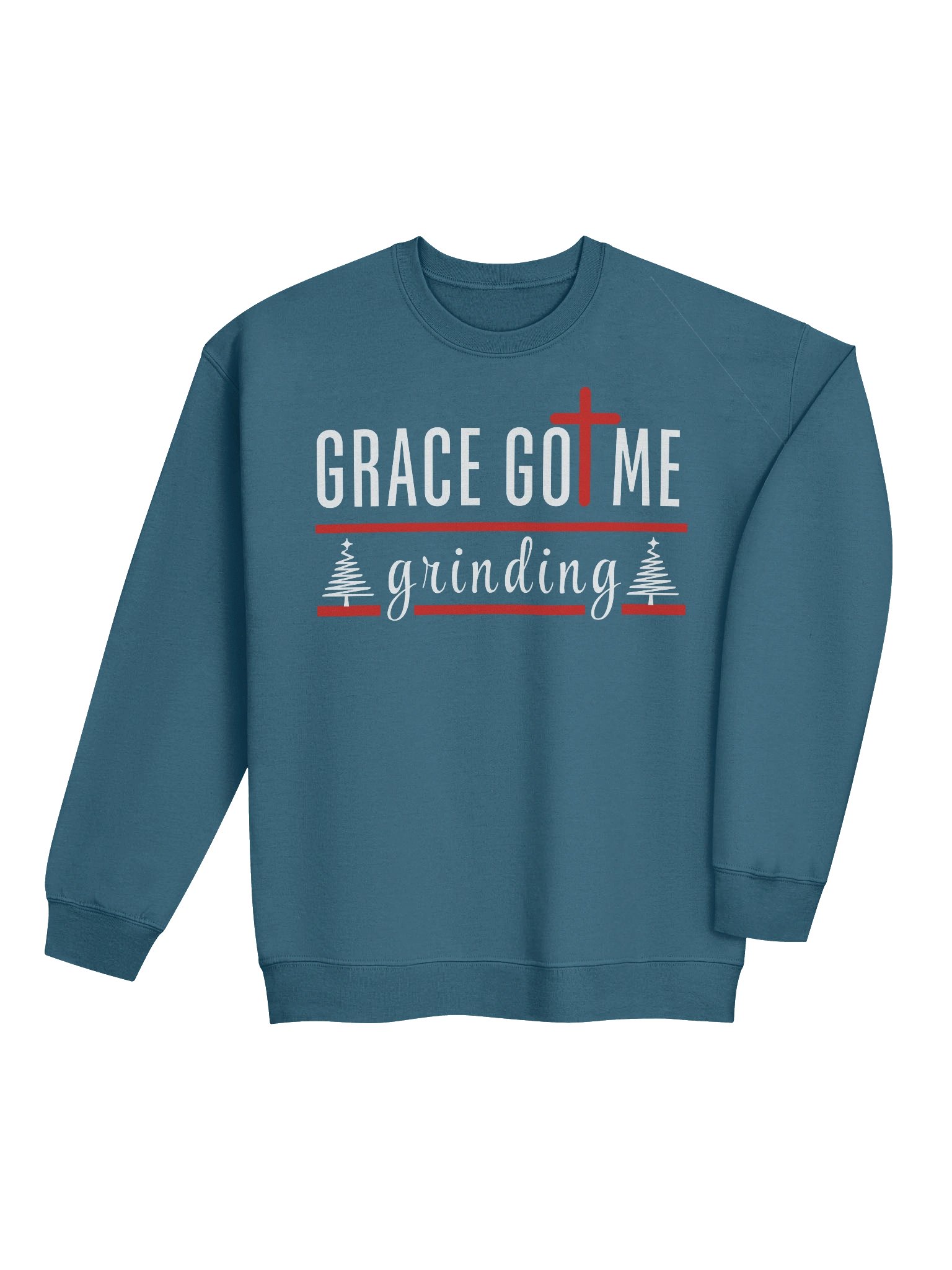 Grace Got Me Grinding Christian Sweater | Faith & Hustle Sweatshirt for Women | Inspirational Christian Apparel product image (9)