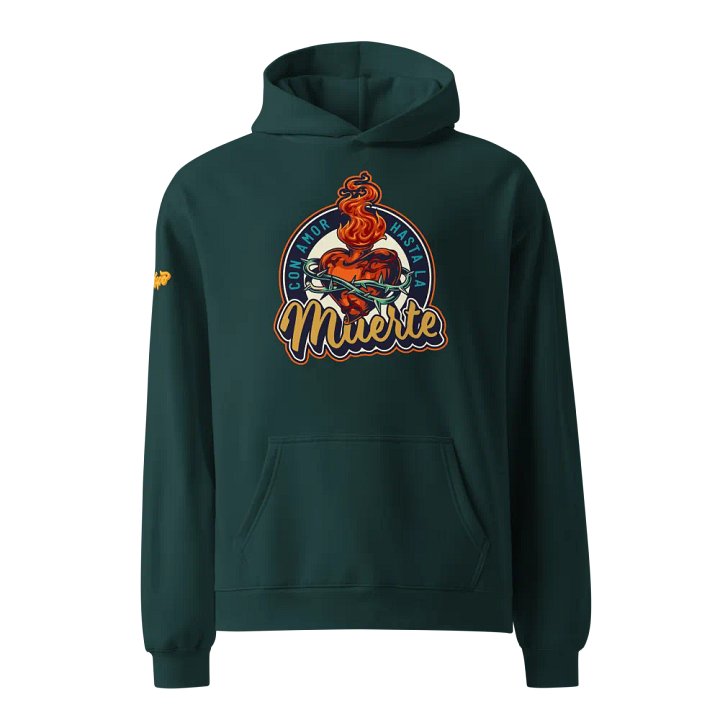 Flaming Heart Unisex Oversized Hoodie product image (16)