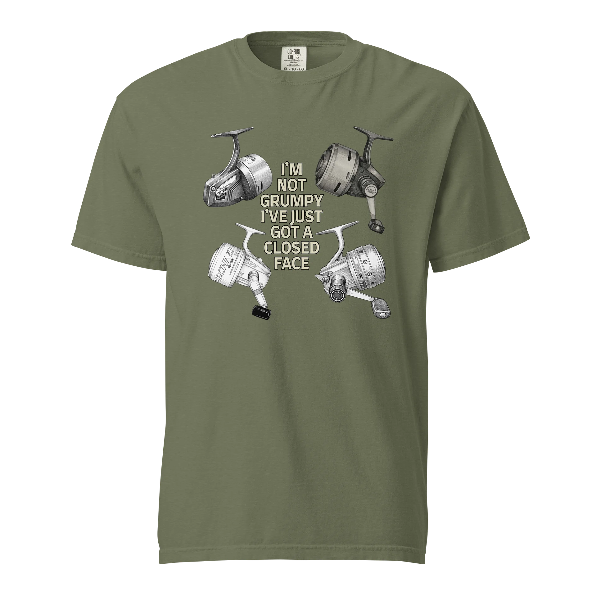 "I'm Not Grumpy" Closed Face Reel T-Shirt product image (45)