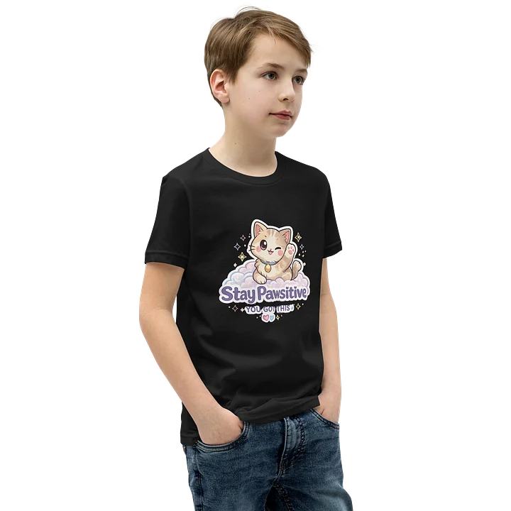 Stay Pawsitive Kids Staple T-Shirt 🐾☁️💖 “You Got This” product image (2)