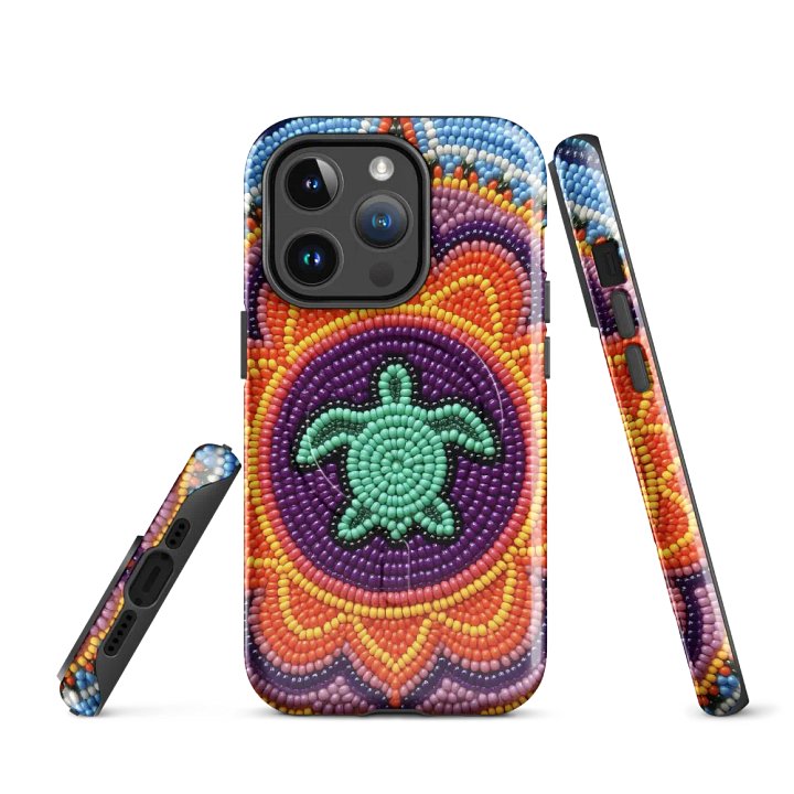Turtle Mandala Faux-Beaded iPhone® Tough Case product image (3)