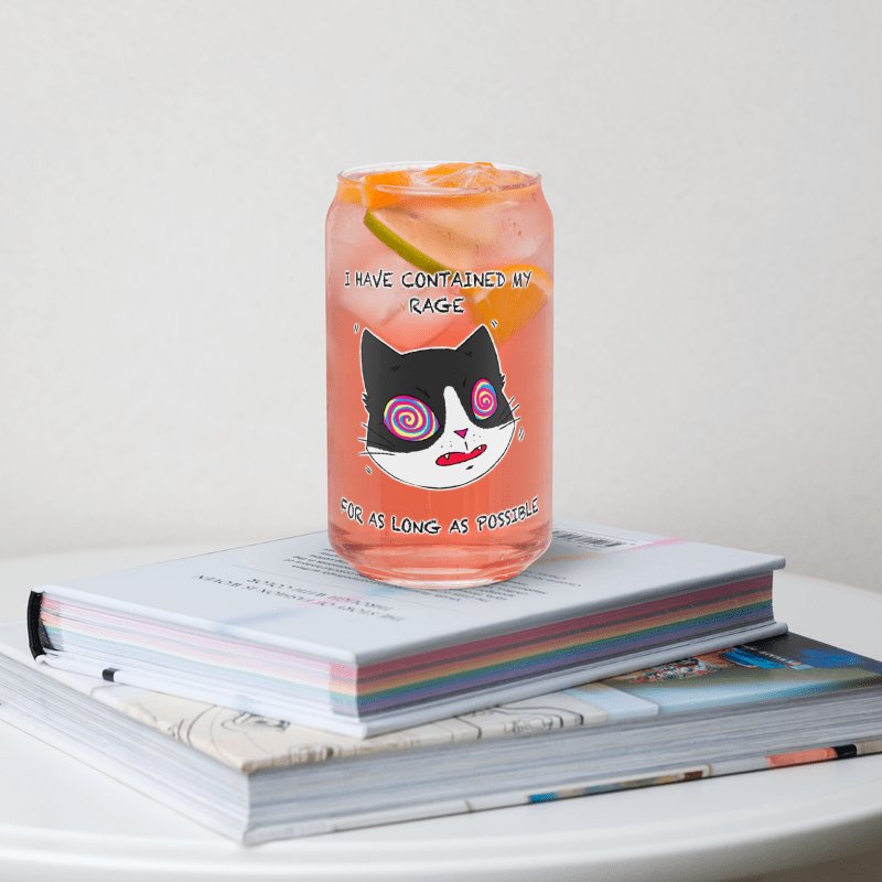 Rage Cat Can-Shaped Glass product image (9)