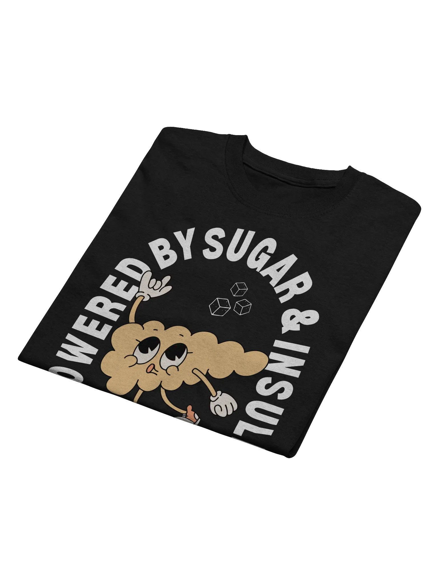 Powered By Sugar And Insulin T-Shirt - Dark Color product image (9)