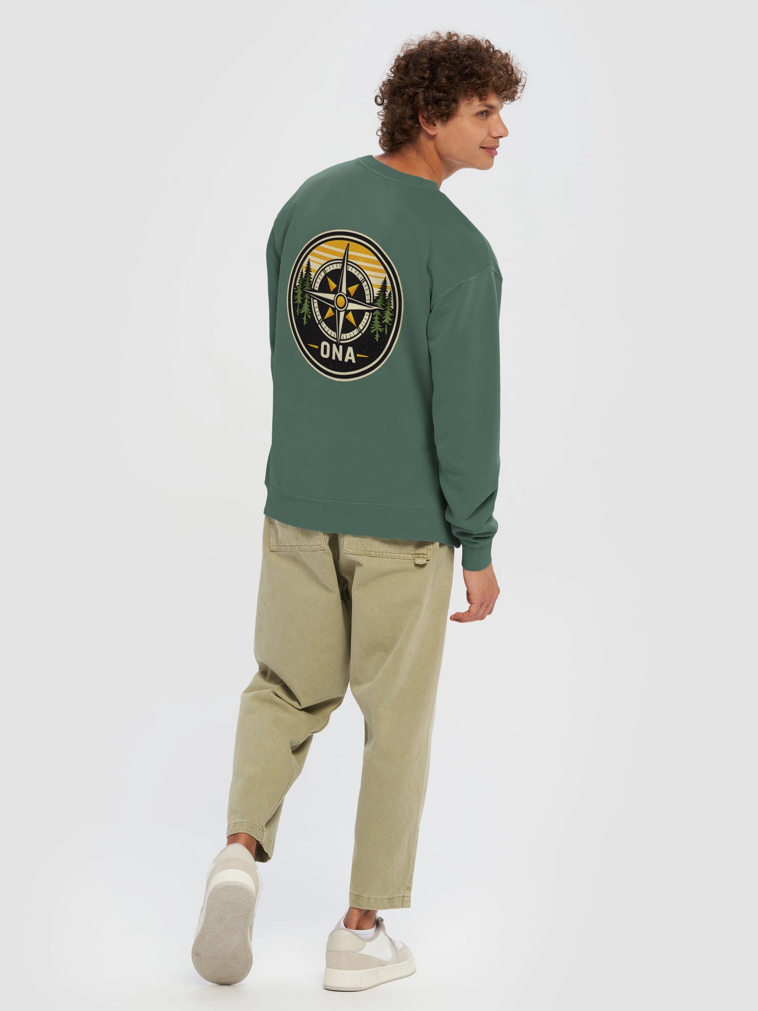 ONA Compass Crew - Pigment Dyed Green product image (8)