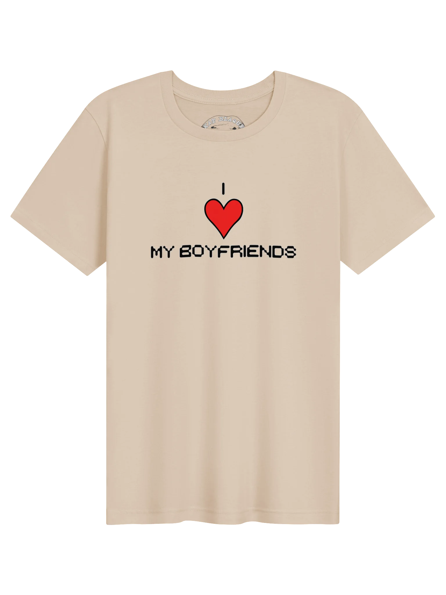 I Love My Boyfriends Super Soft White Ink Tee product image (1)
