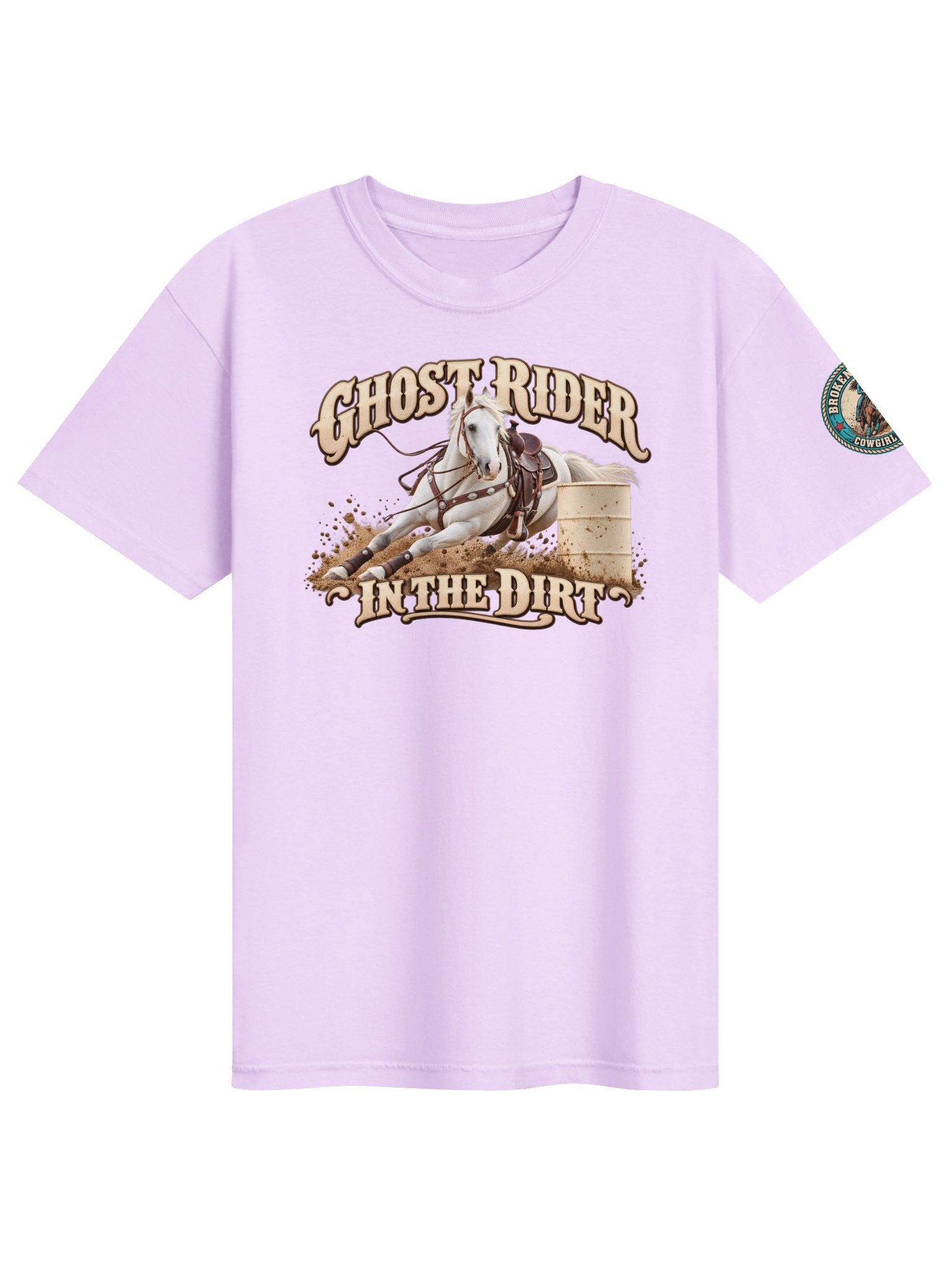 Ghost Rider In The Dirt Barrel Racing T-Shirt | BROKEN RODEO™ product image (218)