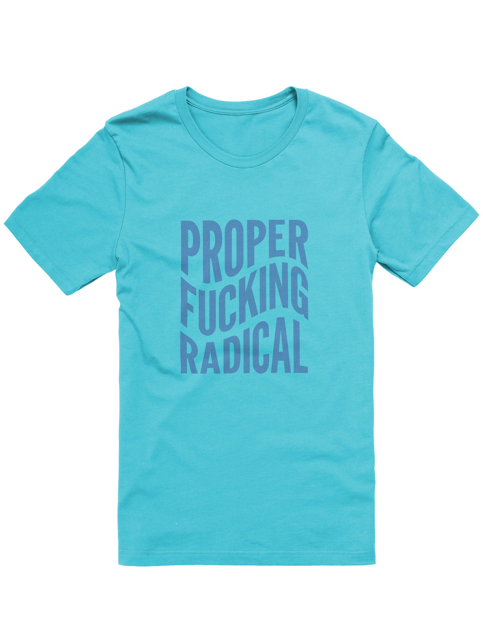 Proper Fucking Radical Light Blue Tee product image (61)