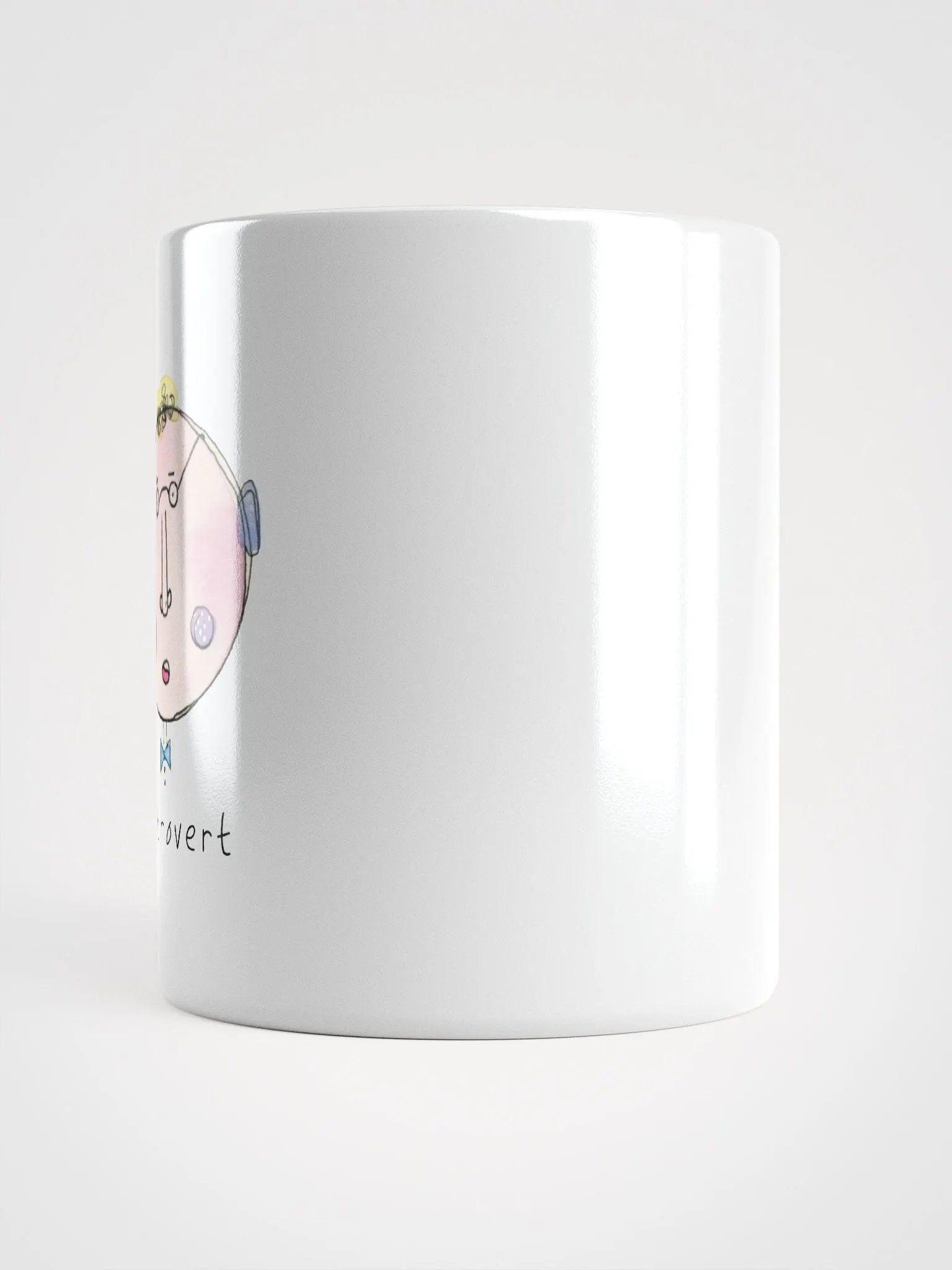 Whimsical Faces Introvert White Mug product image (6)