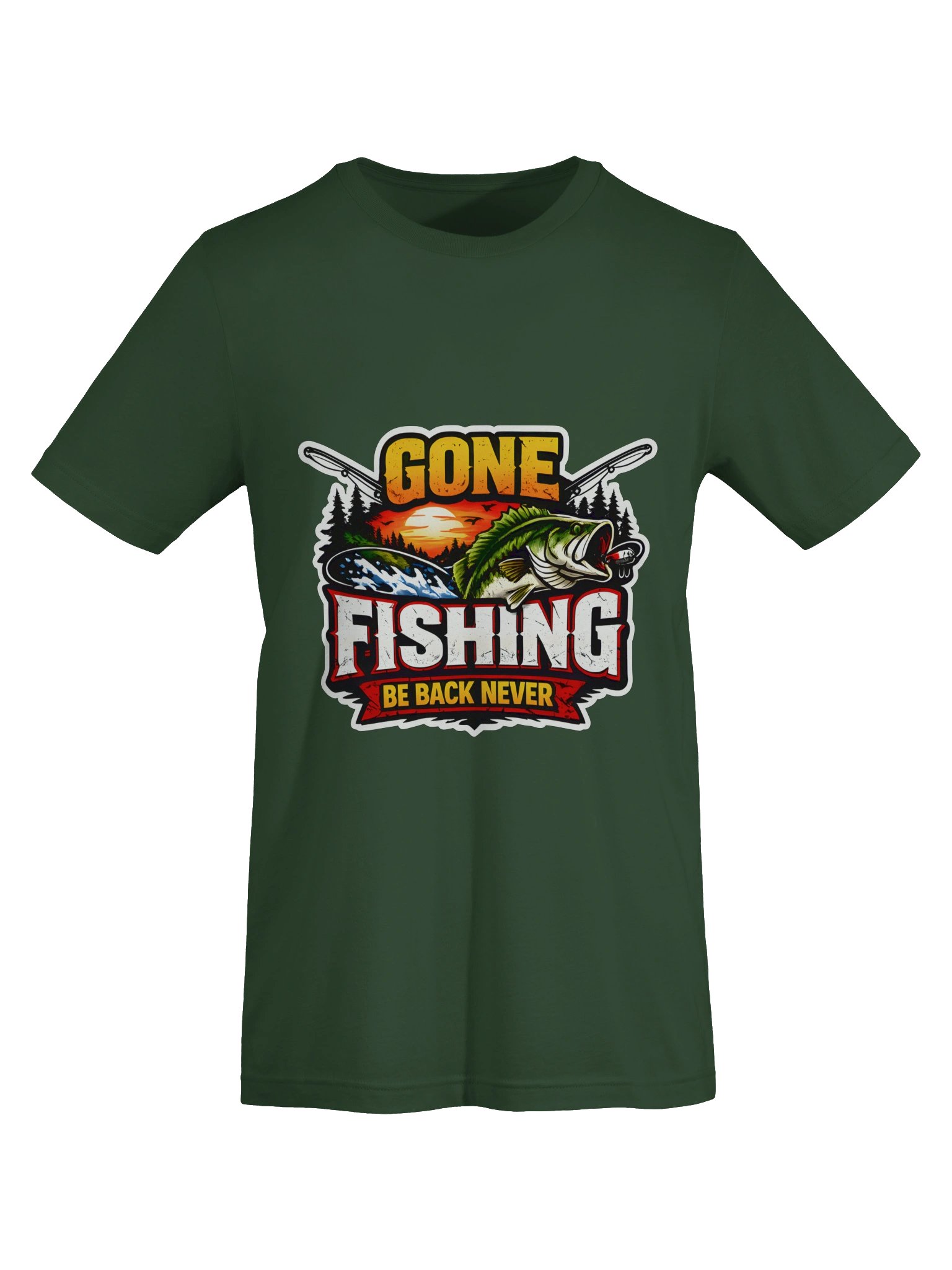 Gone Fishing Sunset Tee product image (35)