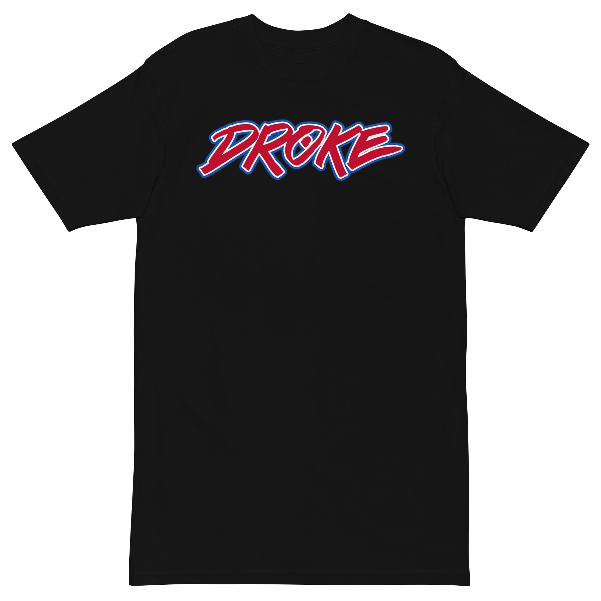 DROKE - RED Logo w Blue Shadow T-shirt product image (2)