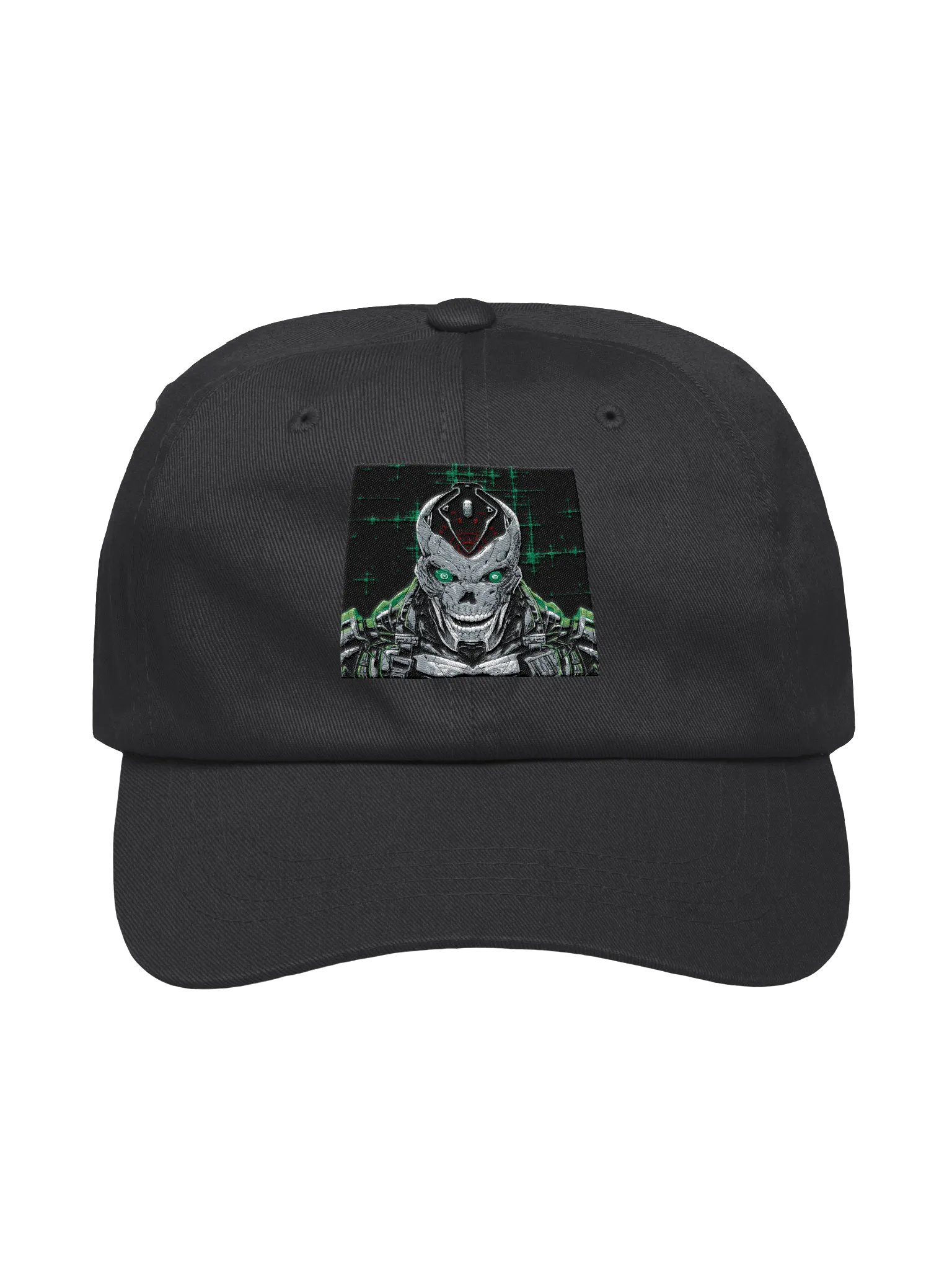 DiscLink's Cyber Skull Glow Dad Hat product image (1)