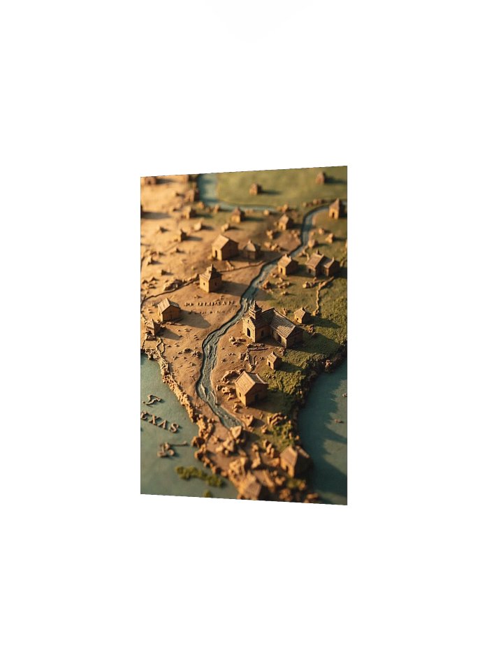Colonial Texas & The Spanish Missions: Biophilic 3D Relief Map product image (15)