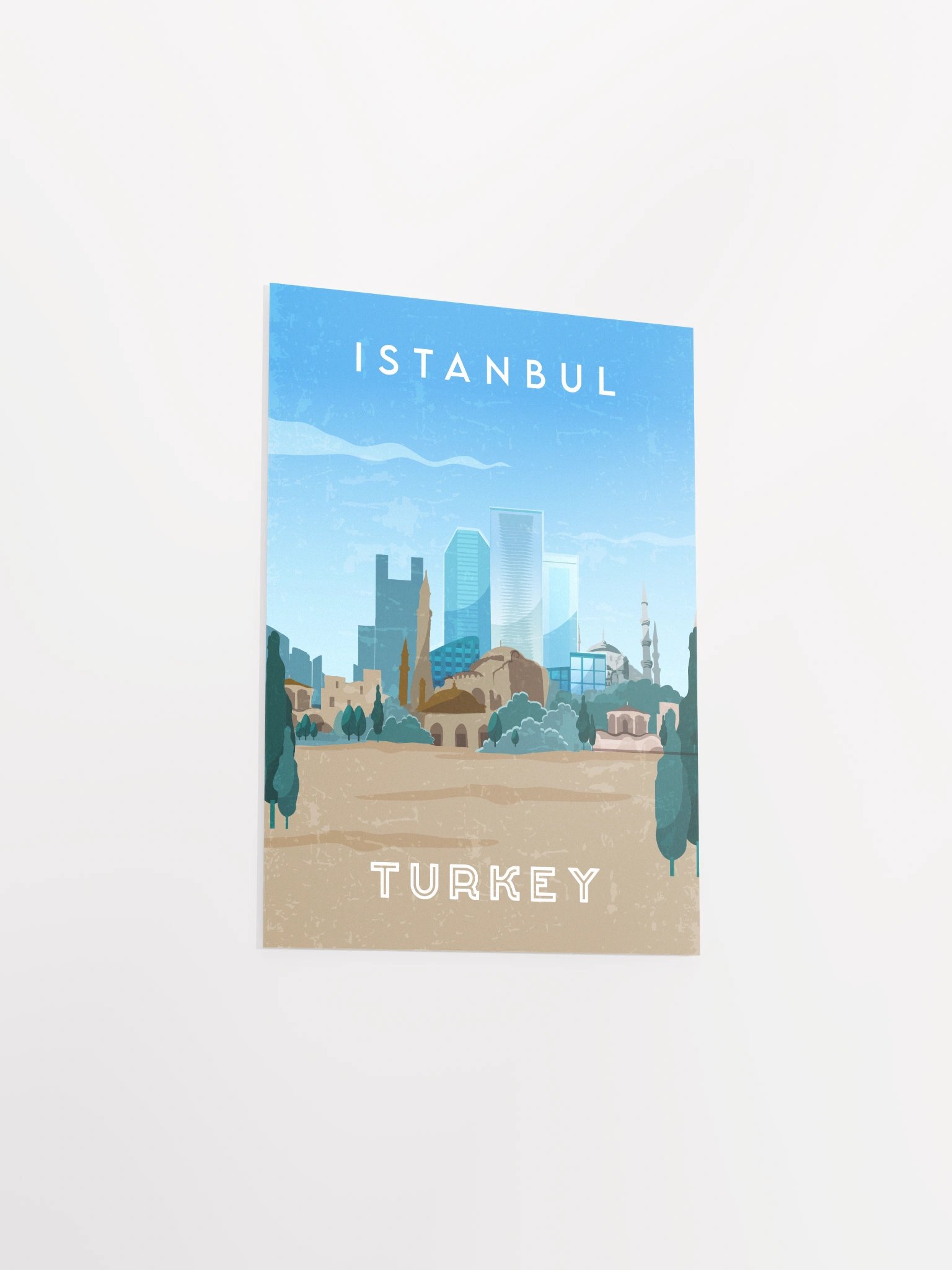 Istanbul, Turkey — Retro travel minimalist poster product image (8)