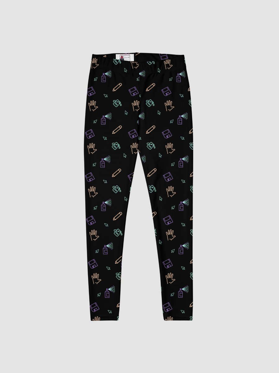 Computer Lab pattern leggings product image (4)