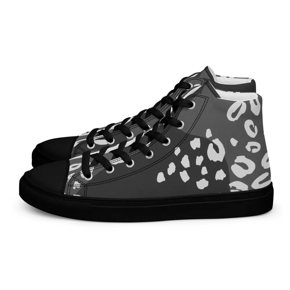 Leopard Grey Men's High Tops product image (1)