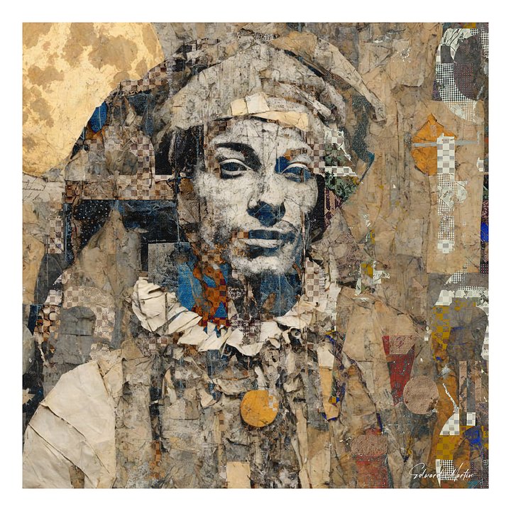 'To Laugh' by Edward Martin-Mixed Media Collage Print product image (1)