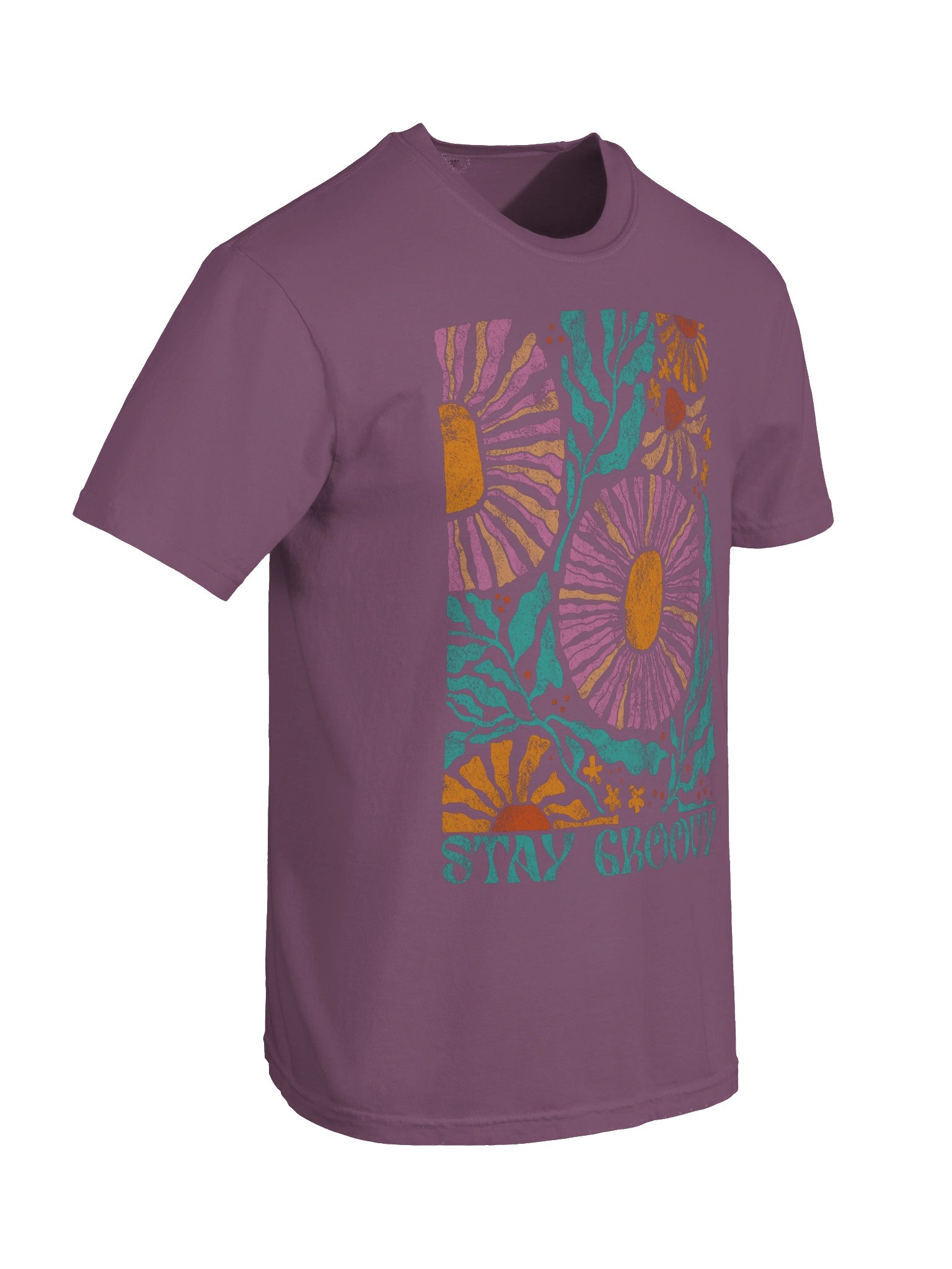 Stay Groovy Floral Shirt – Retro Boho Flower Power Aesthetic Tee product image (9)
