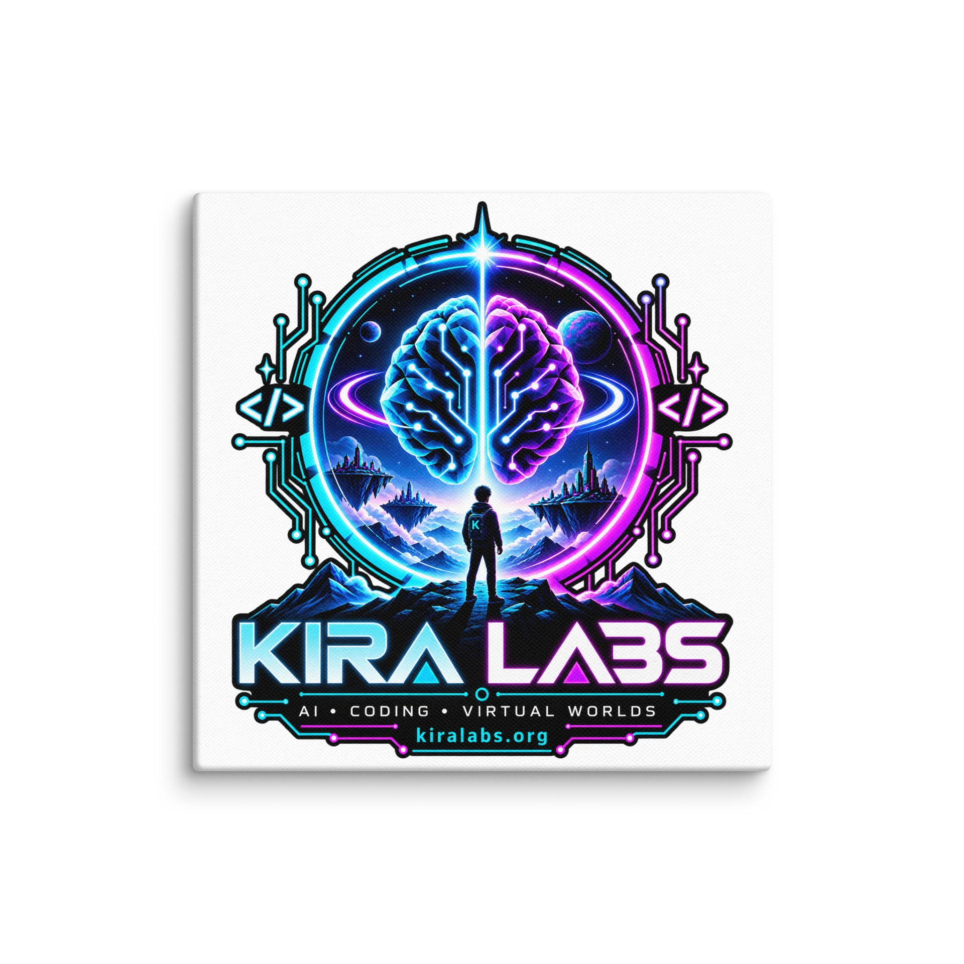 Kira Labs AI Coding Virtual Worlds Canvas Print product image (36)