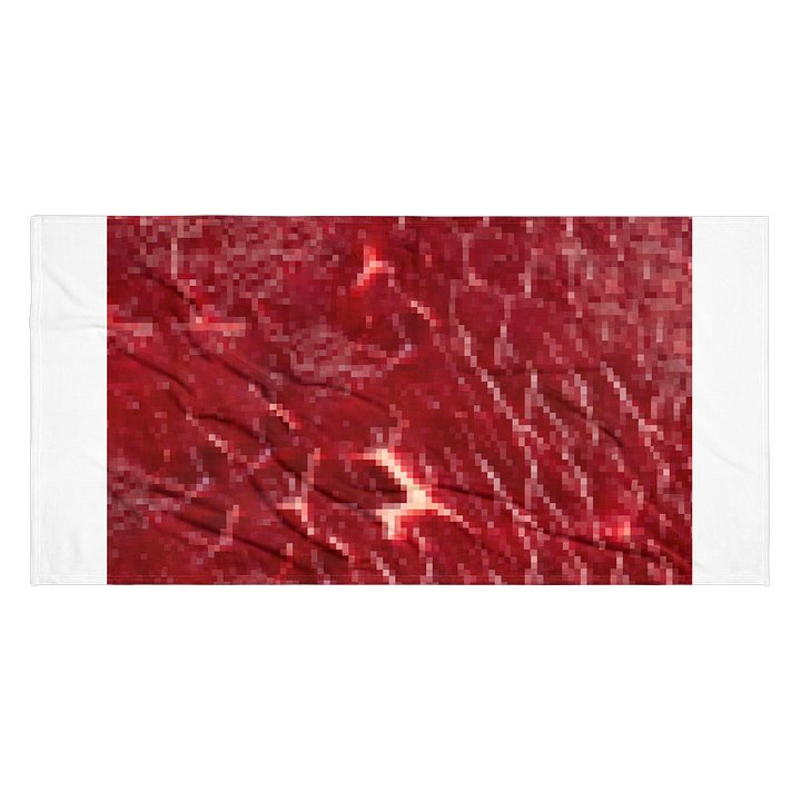 Pixelated Meat Beach Towel product image (2)