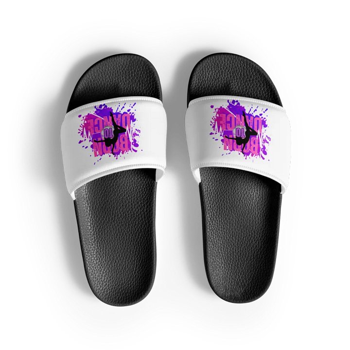 Born to Dance Her Silhouette Men's Slides product image (1)