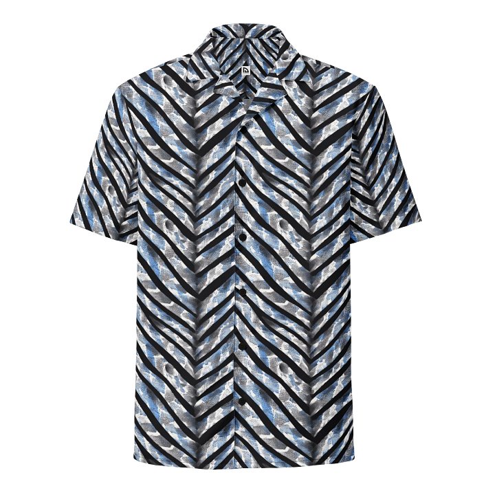 Blue Grey Snake Skin Hawaiian Shirt product image (1)