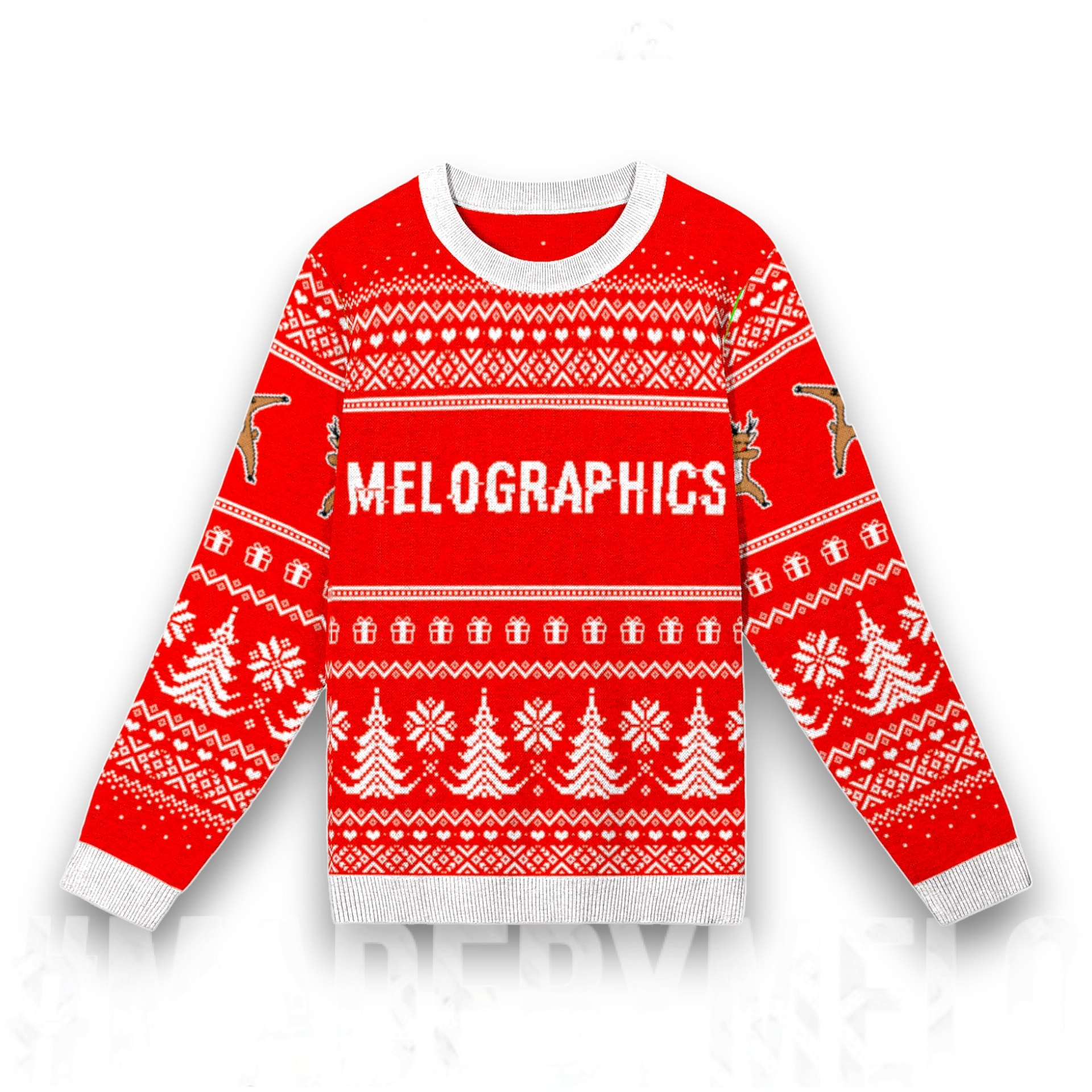Ugly Sweater: Reindeer Dab - MELOGRAPHICS [Classic] | #MadeByMELO product image (1)