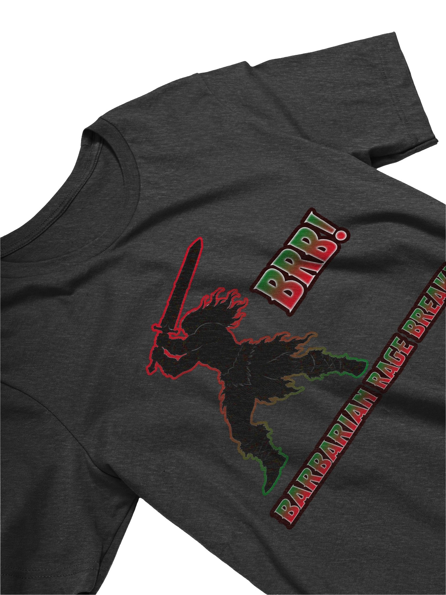 BRB! Barbarian Rage Break Tee - ( Supersoft ) product image (26)