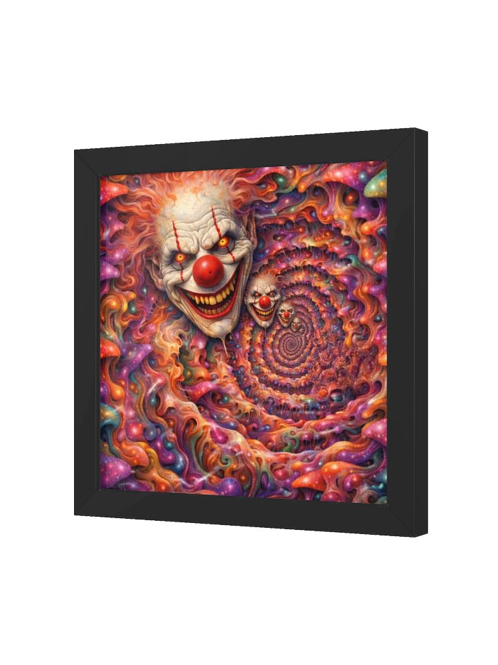 Psychedelic Spiral Clown – Surreal Droste Horror Art product image (2)