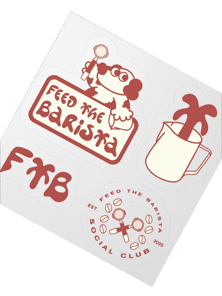 Feed the Barista sticker sheet 2 product image (4)