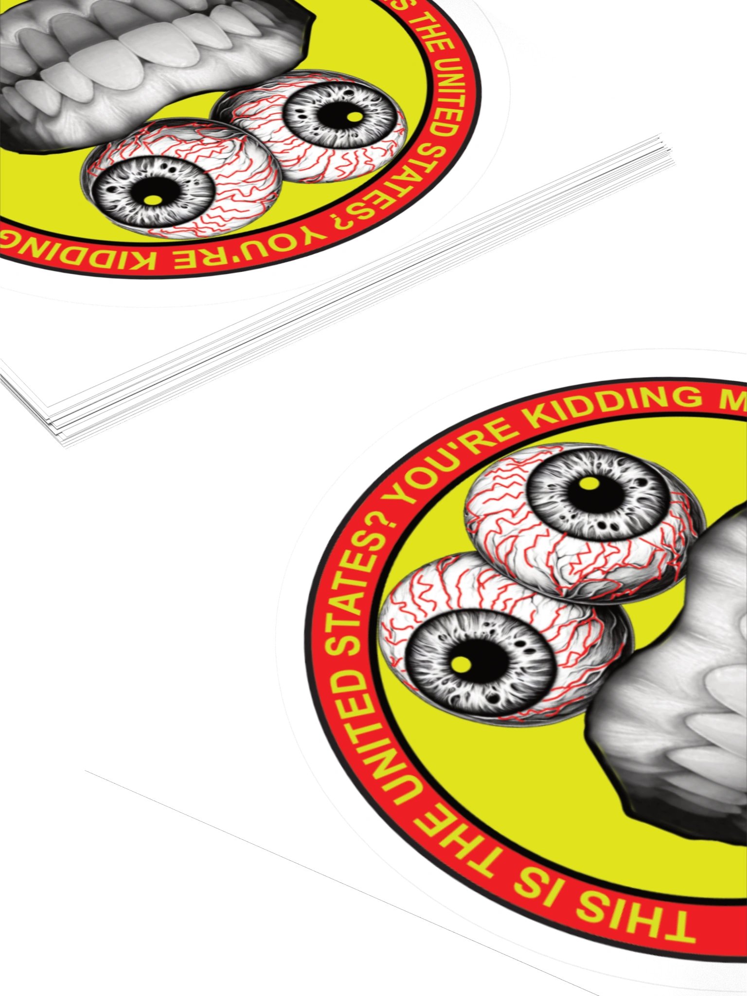 Colorful Stickers of Frazzle Face Say: This is the United States? You're Kidding Me Right? product image (4)